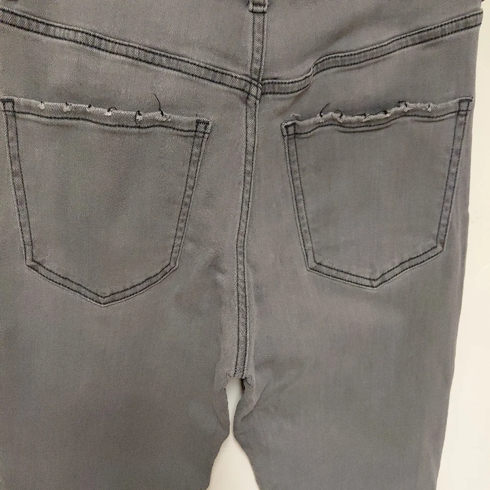 Express Super Highrise Grey Mom Jeans Size 0 Regular - Picture 5 of 12